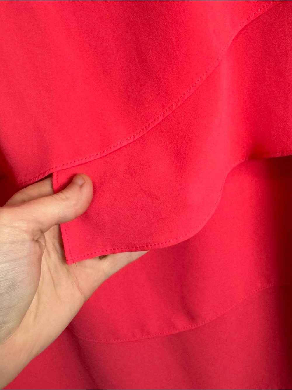 BCBGMaxAzria Coral Pink Haley Layered Cocktail Dress Size 4 - Picture 4 of 9